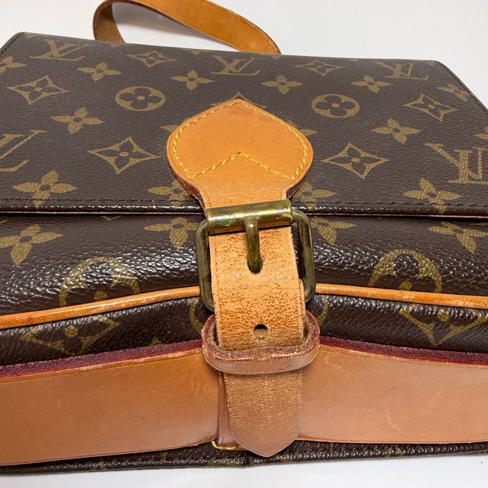 SOLD Louis Vuitton Cartouchière MM Monogram Crossbody/Shoulder Bag Vintage - Picture 8 of 16